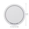 2 Pieces Drum Cover Pad Flat Drumhead Protector Printed Border Lines Surface White