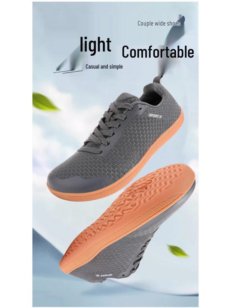 2025 Neue Barfuß-Komfortschuhe mit breiter Zehenbox - Weiche Sohle, Atmungsaktiv, Lässige Sneaker zum Laufen, Radfahren, Klettern, Fitness, für Paare
