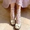 Cute Medium Tube Socks Thin Mesh Tube Socks Sweat Absorption Women Cotton Socks