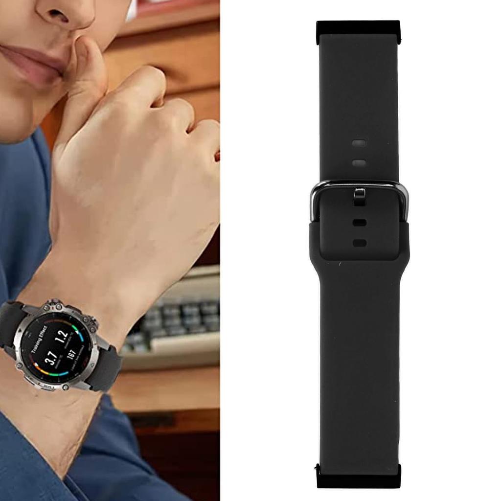 Silicone Smartwatch Band Replacement Watch Strap Accessory for 7