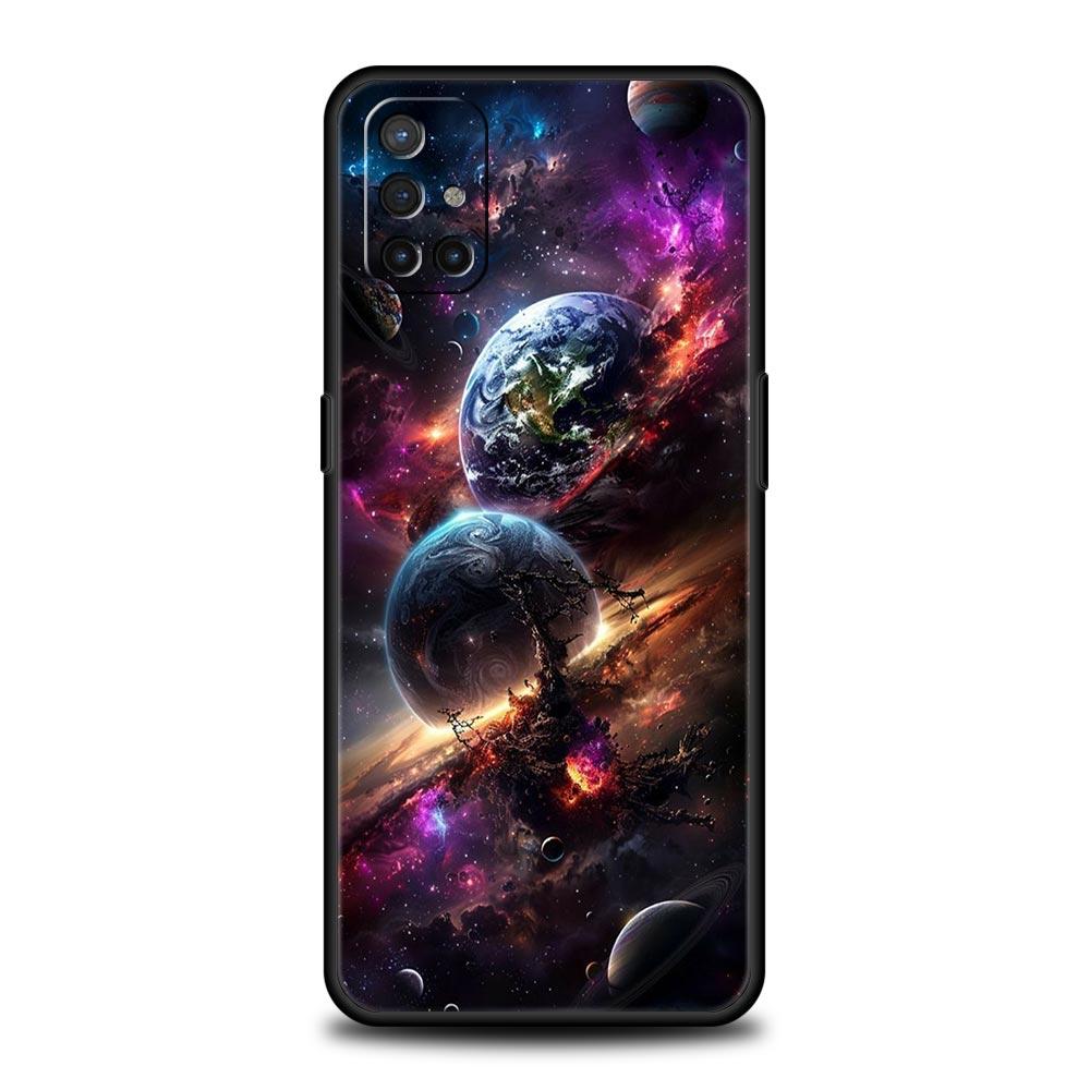 Universe Starry Sky Moon Phone Case For Oneplus 13R 13 12R 11 10T 10R Nord N100 N200 N10 10 9 9R 9RT CE 3 2 Z Pro Soft TPU Cover
