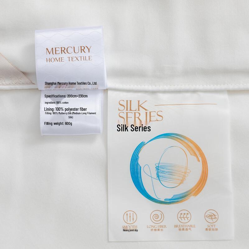 Mercury Home Textiles DH Comfort All-Season Mulberry Silk Quilt