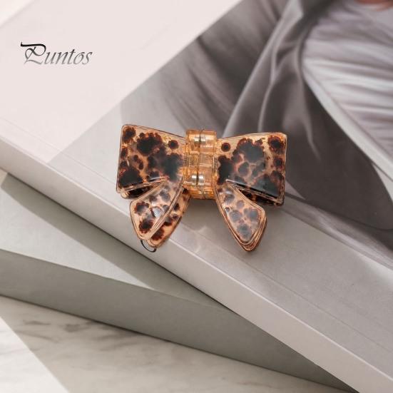 Bow Hair Clip 1/4Pcs Clips for Women, Imitation Acetate Plate Claw with Strong Women Hairpin Spring Clamp, 3D Design Magnetic Daily Wear Travel
