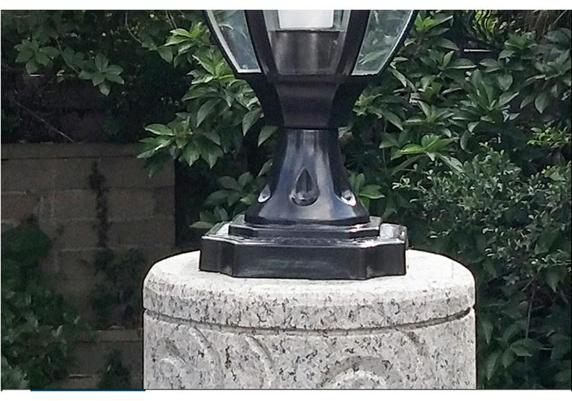 European Style Outdoor Waterproof Pillar Lamp for Villa Entrances and Community Courtyards