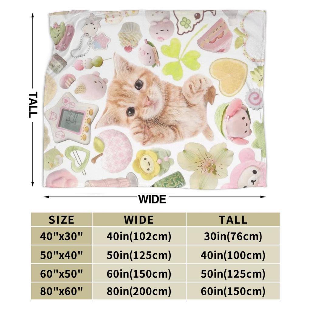 Cat Meme Photos Warm Blanket  Child Plush Throw Blanket Fluffy Couch Chair Flannel Bedspread Sofa Bed Cover