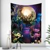 Forêt Scène Psychédélique Lune Tapisserie Décorative Décor Mural Maison Salon Bureau Tapisserie