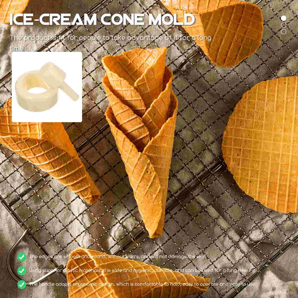Supplies Ice Cream Cone Mold Child Crispy Waffle Kit Plastic Roller Dessert Shop
