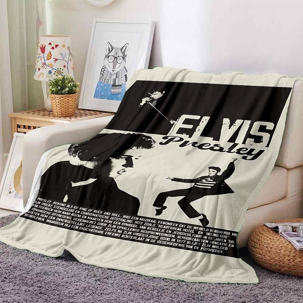 

1pc Elvis Presley Themed Printed Soft and Comfortable Home Blanket, Small Throw Blanket, Nap Blanket, Suitable as a Gift l085 80cmx120cm(31inx47in)