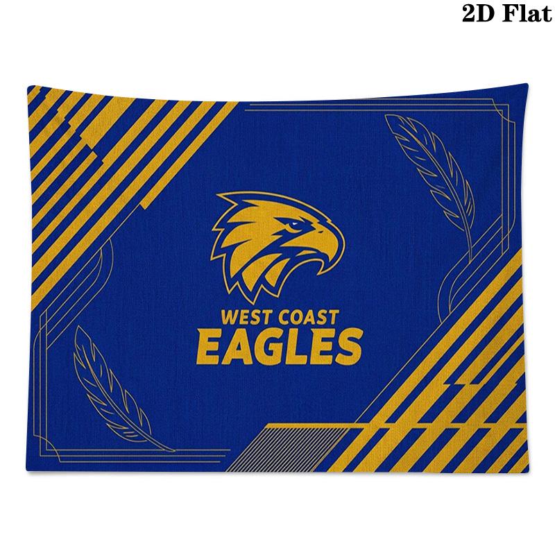 West Coast Eagles Wall Tapestry Aesthetic Wall Hanging Printed Fabric Blanket Decorative Tapestries for Bedroom Living Room Home Decor