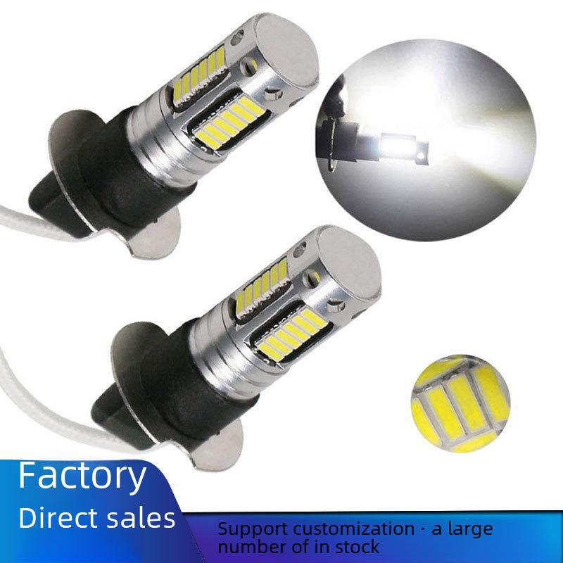 Car LED Fog Light Set: H1, H3 4014 30SMD Front, Rear 880, 881 Anti-Fog, T10 Width Indicator