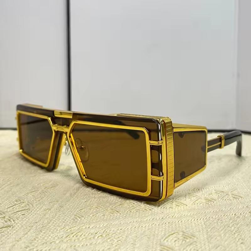 Fashion Rectangular Sunglasses Trendy Men Punk Sun Glasses Women One-Piece Gradient Eyewear