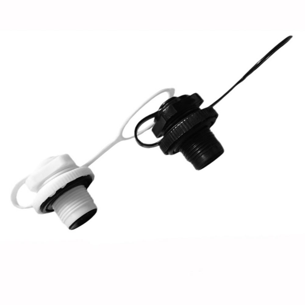 2pcs Plastic Anti Corrosion Replacement Screw Black/White Air Valve for Inflatable Rubber Dinghy
