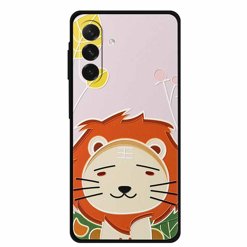For Samsung Galaxy A56 5G Case 3D Relief Silicone Emboss Soft Protective Covers for Galaxy A26 / A36 / A56 Phone Back Cases A 56