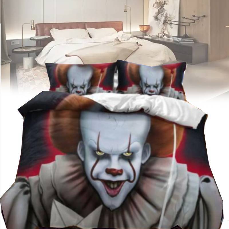 It Printed Duvet Cover Pillowcase Bedding Three Piece Set Decoration Bedroom