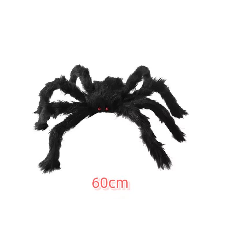 30/50/60/75/90/125/150/200cm Scary Giant Black Spider Halloween Decoration Haunted House Horror Props For Outdoor Home Bar Part
