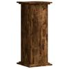 Plant Stand Smoked Oak 33x33x80 cm Wood Based Material