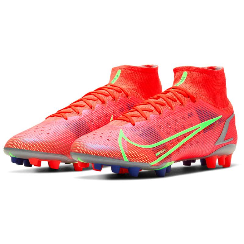 Nike Mercurial Superfly 8 Elite Ag Artificial Grass 'Red Neon Green' Sneakers CV0956-600