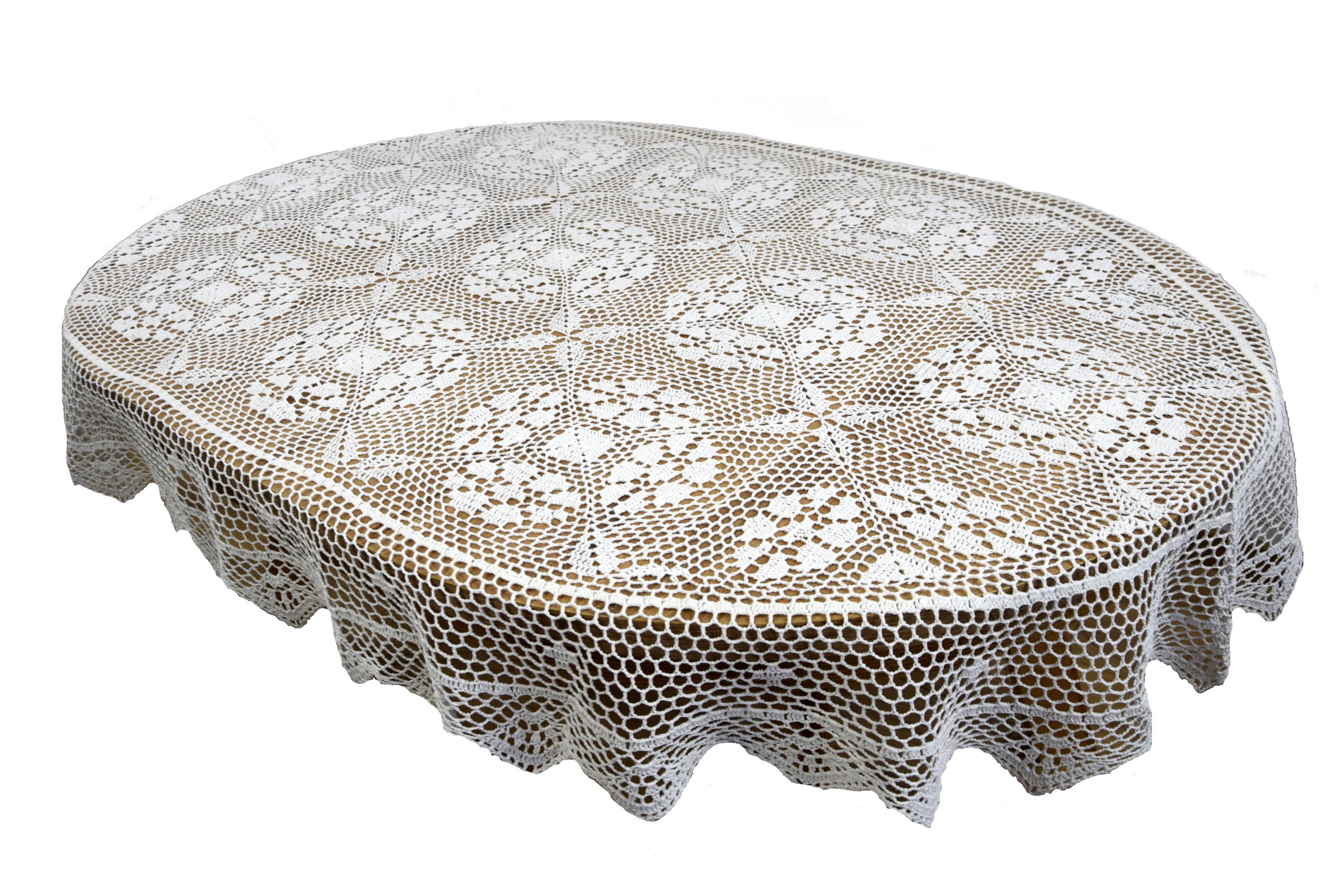 White oval string tablecloth 130/180 oval