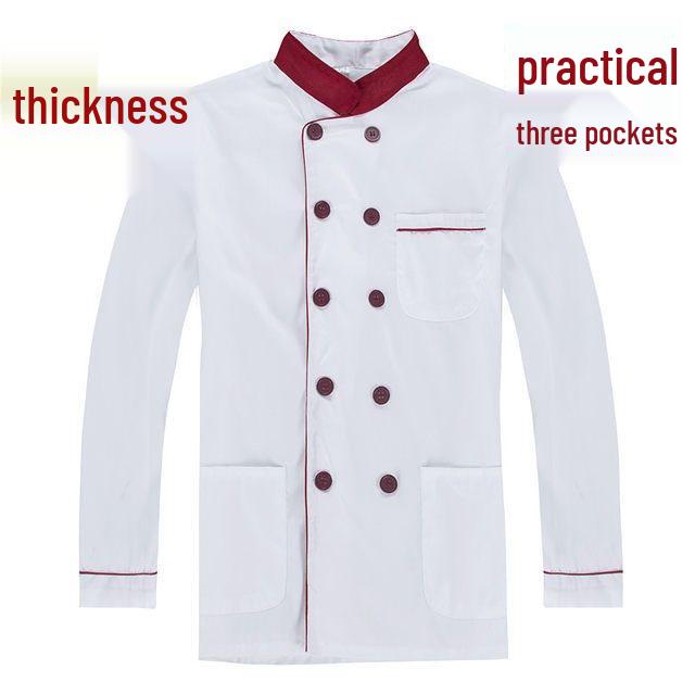 Unisex Kockarbetskläder Set: Lång- och kortärmad, Andningsbar, Idealisk för vår till sommar, Lämplig för hotell, restaurang och skolmatsal