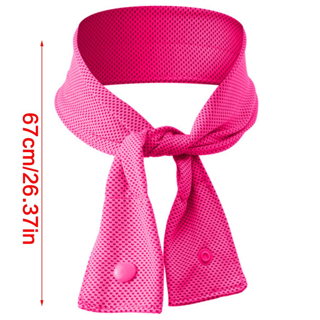 Reusable Cooling Scarf For Sports Outside Activities Immediate Chill Sensation Neck Wrap Lightweight Nylon With Cooling Bead Design