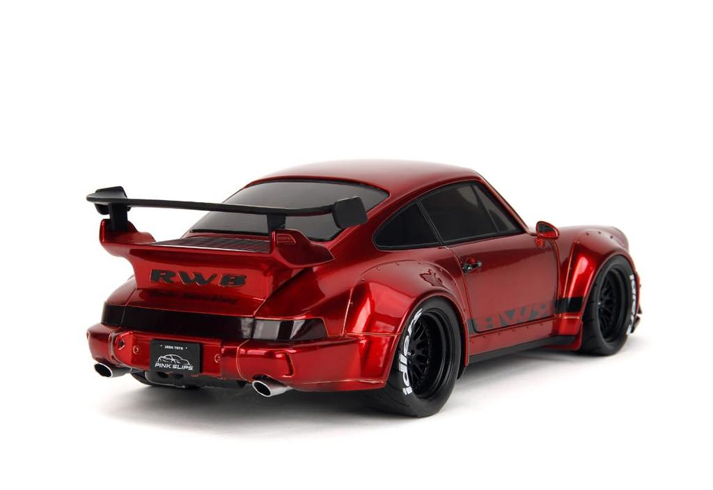 Kyosho Jada Toys PINK SLIP Series Scale Porsche RWB Red Metallic Finished Model JADA35726 1/18