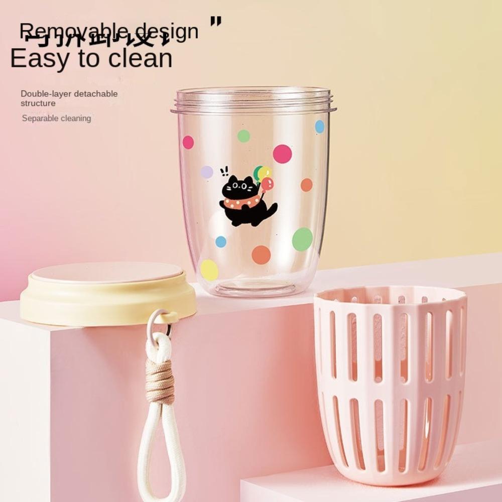 Drainable Salad Cup With Lids Fruit Storage Bottle Multipurpose Fruit Salad Storage Cup  Breakfast