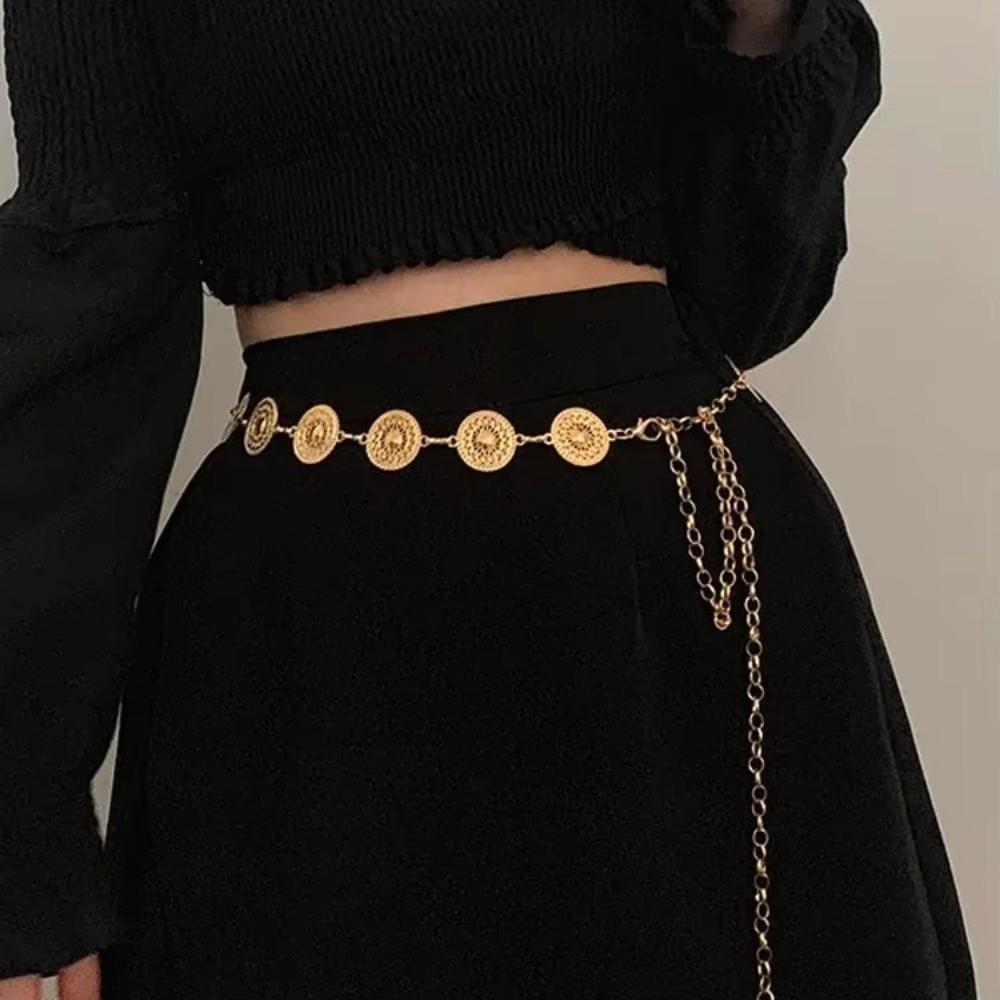 Hollow Out Design Women's Waist Chain Bohemia Style Dress Body Chain Women's Fashion Accessories