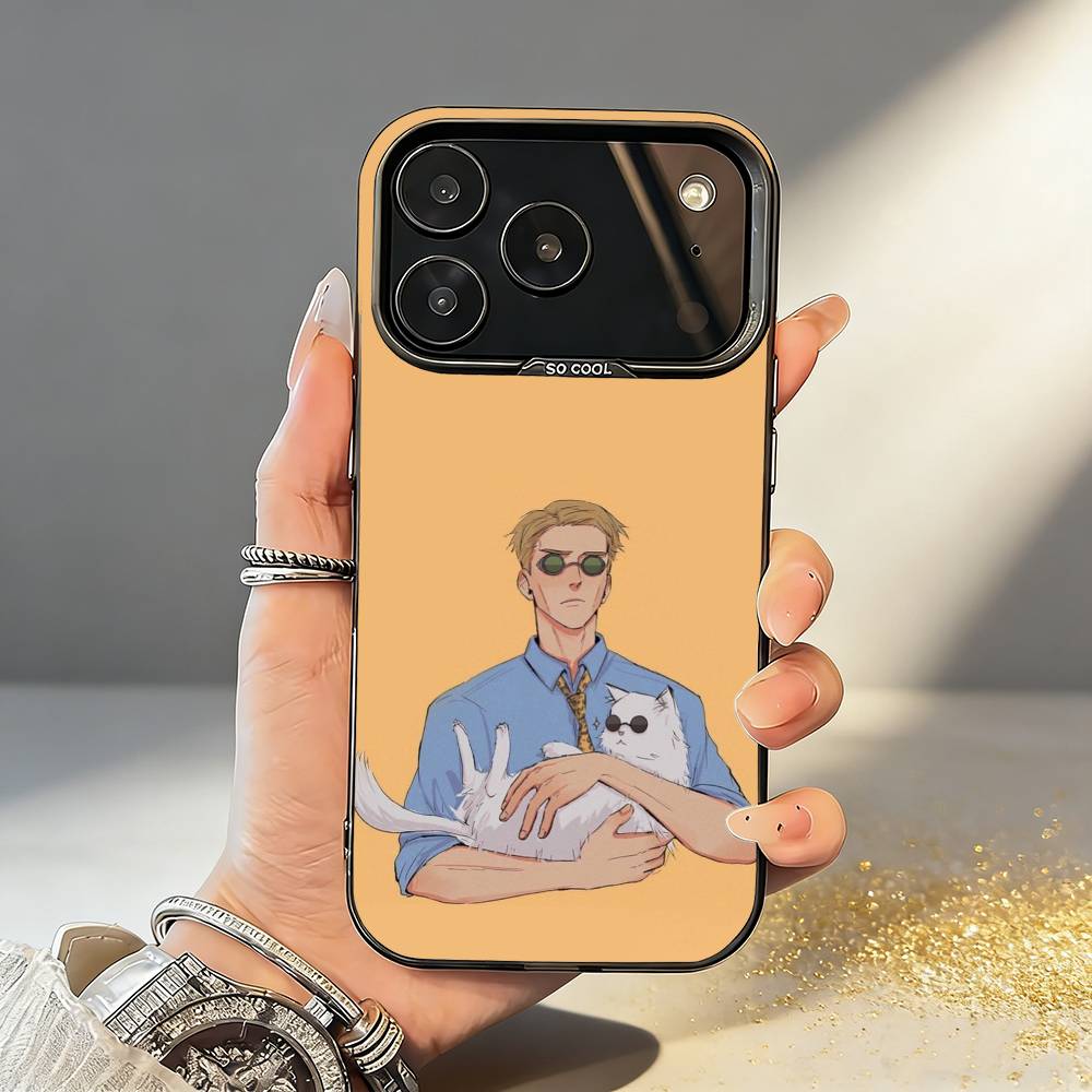 Anime K-Kento N-Nanami Phone Case For iPhone17,16,15,14,13,12,11,Pro,MAX Gray Matte Silicone Black Cover