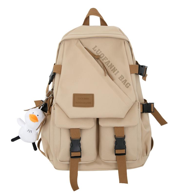 High School Student Male Backpack 2025 New Large-capacity Primary School Student Simple Trendy Cool Backpack Female