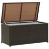 Storage Box - VIDAXL - 100x50x50 Cm - Woven Resin - Brown - Waterproof
