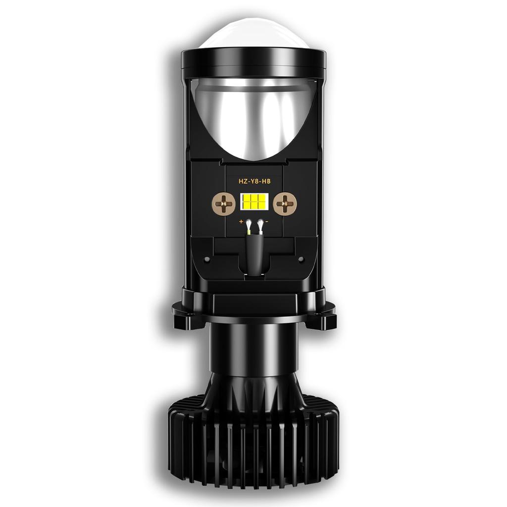 AILEO H4 LED Mini Projektorlinse, Eingebaute LED-Glühbirne, Explosive 20000LM für Rechte Hand