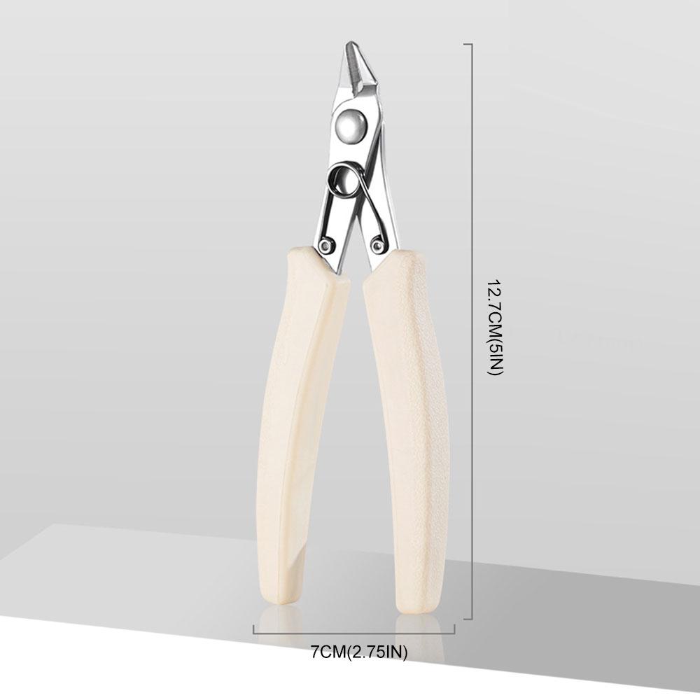 Model Flat-Nose Removal Nails Pliers for Manicure Diamond Art Accessories Metal Chain Cutting Zircon Jewelry High Force Clipper