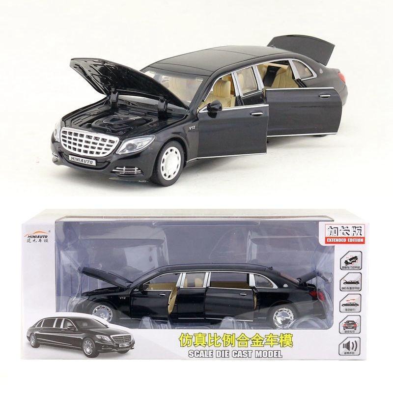 Maybach Benz Car Model Alloy Childrens Toy With Acousto Optic Design Gift For