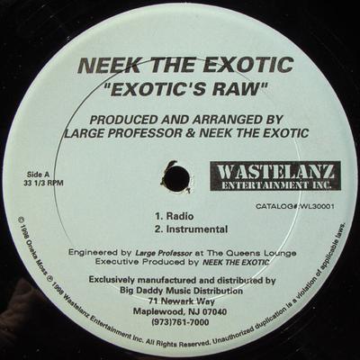 12inch Record NEEK THE EXOTIC - Exotic's Raw WL30001 Wastelanz Enter 1998 US Rap & Hip-Hop/R&B Used