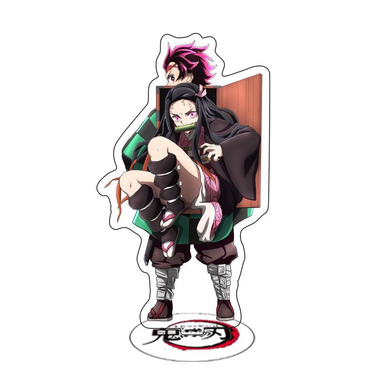 Demon Slayer Anime Acrylic Stand Kimetsu No Yaiba Kamado Tanjirou Hashira Giyuu Action Figure Desk Model Toy