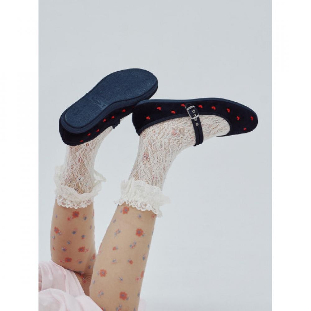 Victoria Shoes Victoria Oda Mary Jane Heart Pattern Black 1049924 Negro