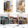 Boho Woven Rust Red Throw Blanket With Tassels Soft Lightweight Plaid Blanket For Couch Bed Sofa Decorative Knitted Soft Blanket