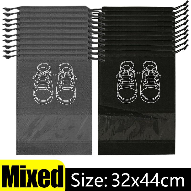 Travel Non-Woven Cloth Shoe Bags Portable Shoe Storage Drawstring Bag Waterproof Dustproof Classified Hanging Pouches Organizer 1pc 2200₽