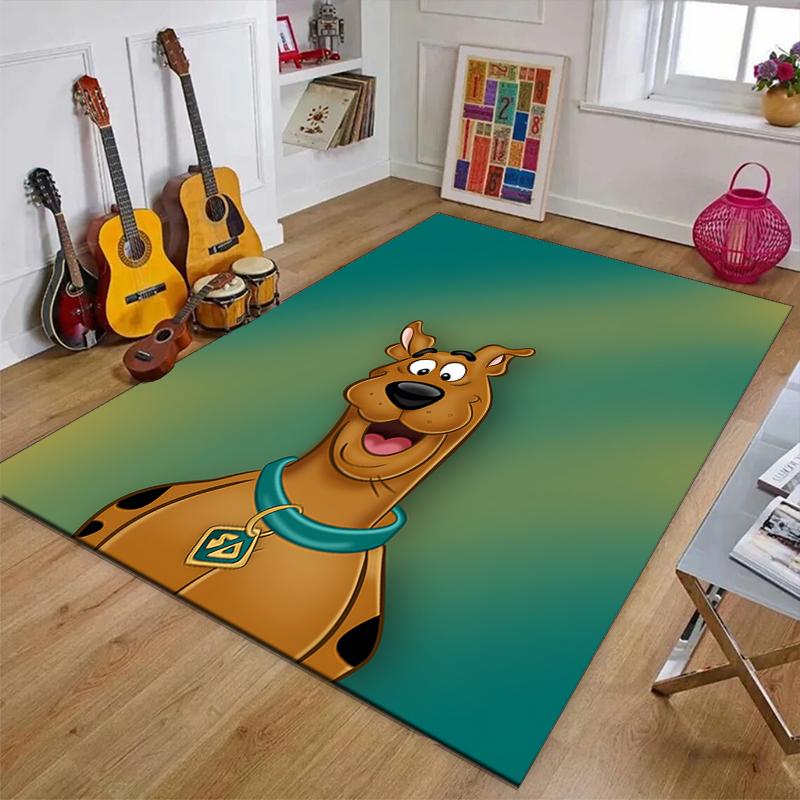 Scooby Doo Polyester Carpet, Soft Indoor Mat for Office Chair, Living Room, Computer Desk - Decorative Home Office Rug Design