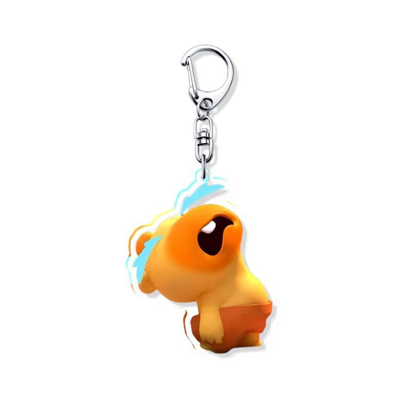 Lu Lu's Cute Emoticon Keychain, Cute and Quirky Cartoon Keychain, Schoolbag Pendant Decoration