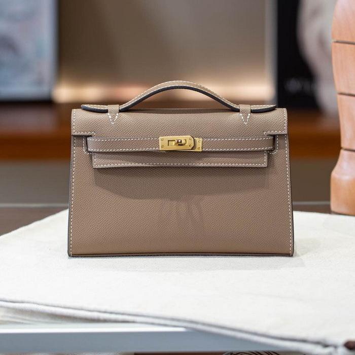 Tasche Damen 2026 Neu Palmenmuster Rindsleder 22cm Mini Generation Kai-Li Mode Tragbar Echtes Leder Damen-Tasche