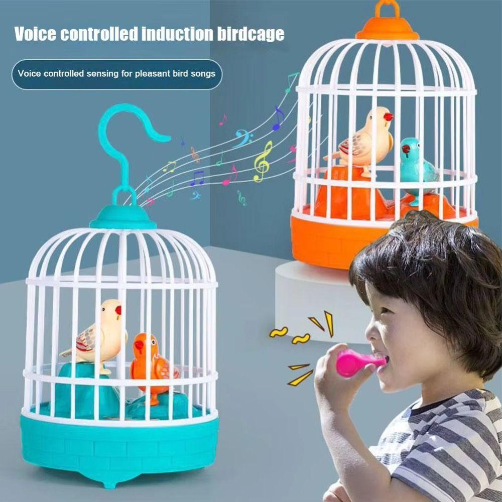 

Sound Control Talking Electric Bird Realistic Voice Simulation Bird Cage Entertainment