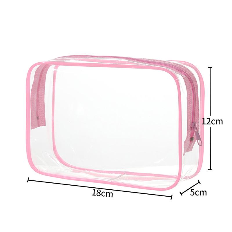 Large Capacity Transparent PVC Makeup & Toiletry Bag for Convenient Travel
