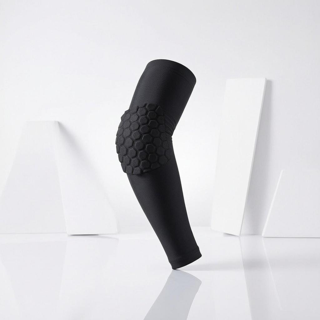 Compression Arm Sleeve with Elbow Pad Safeguarding Sleeves Lightweight
