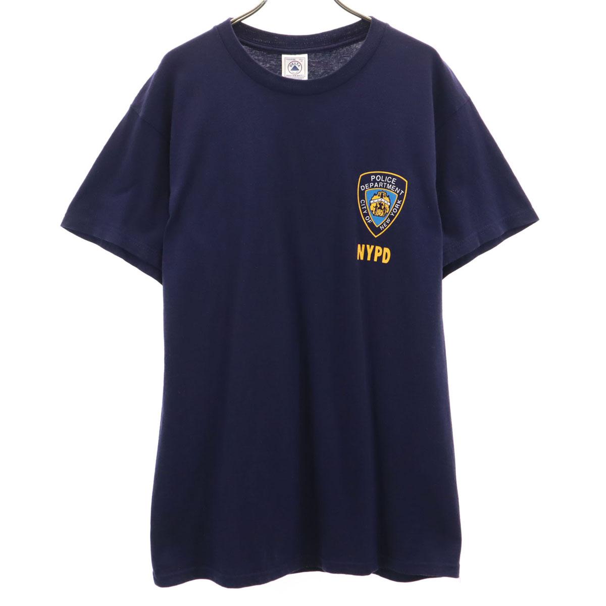 

DELTA NYPD New York City Police Print Short sleeve T-shirt M Navy Men s Used