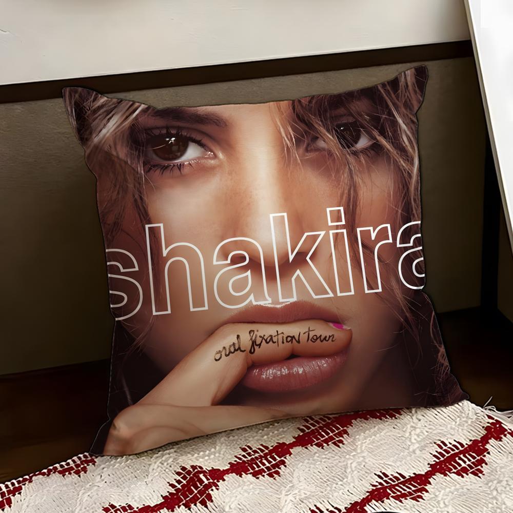 Singer SShakira Cushion Cover Reversible Soft Durable Pillow Cover Home  Car MultiScene Use for Daily Comfort