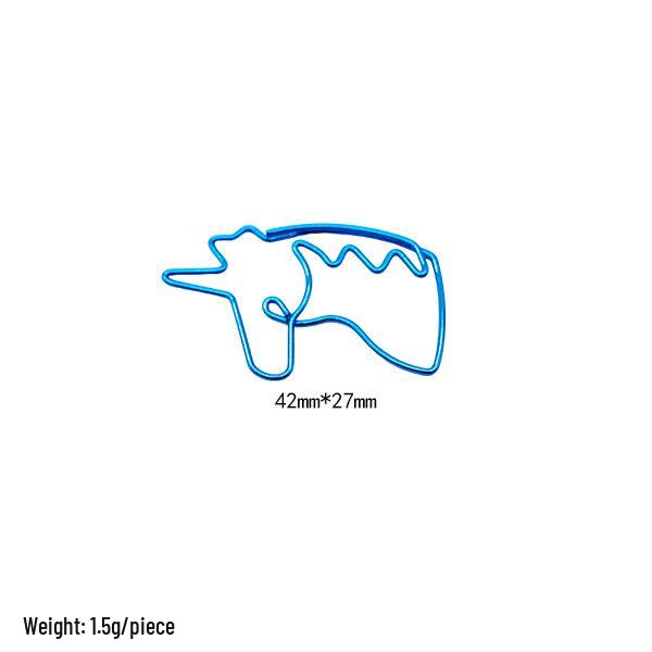 Electroplated Cartoon Insect & Plant Paper Clip Set for Organization