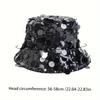Glittering Silvery Sequin Bucket Hat Lightweight Fisherman Cap for Trendsetters - Perfect Festival & Rave Accessory