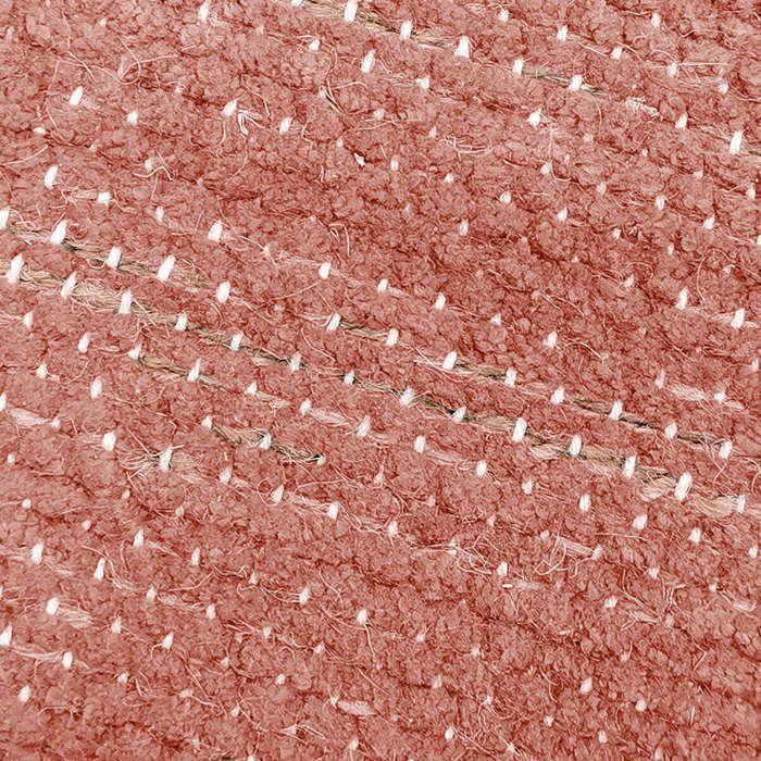 Tapis artisanal en jute et coton chenille terra cotta 160x230