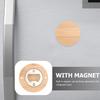 5pcs Magnetic Beer Opener Round Fridge Magnet Creative Bamboo Blank Bottle Opener  Guests